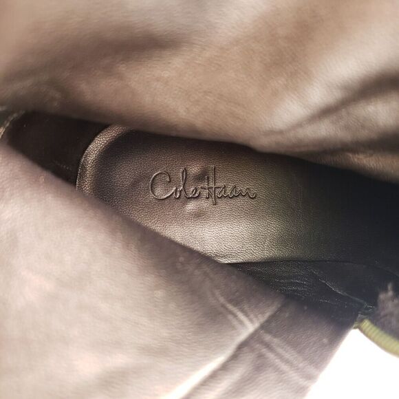 Cole Haan G Series Womens Size 10 B Brown Leather Side Zip 2" Heeled Boots D2634 - Picture 9 of 10